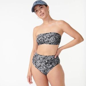 J.crew Bandeau bikini top in valley floral